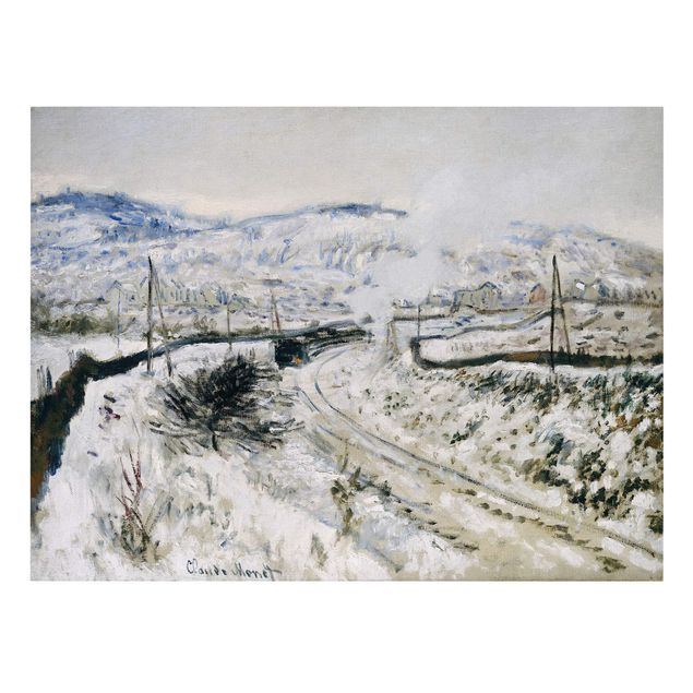 Print on canvas - Claude Monet - Train In The Snow At Argenteuil
