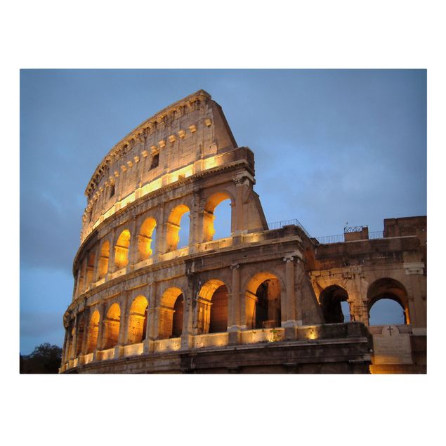 Print on canvas - Colosseum At Night