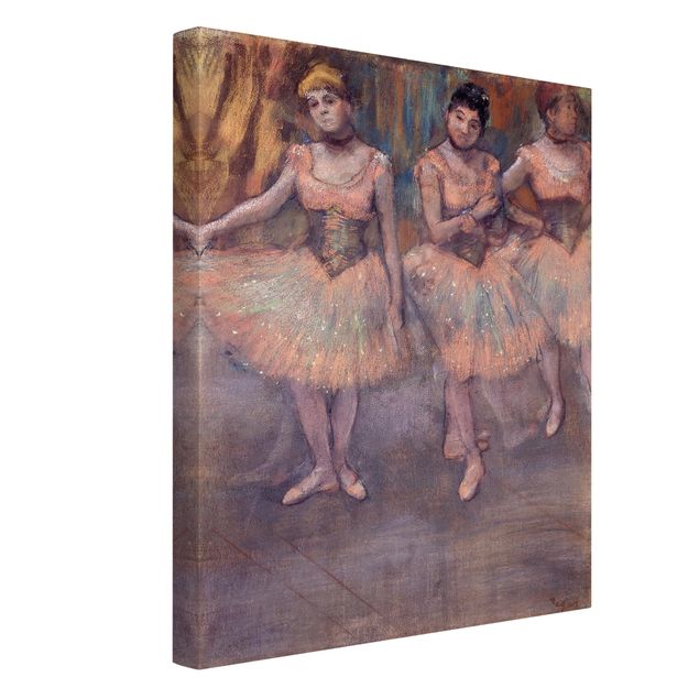 Print on canvas - Edgar Degas - Three Dancers before Exercise