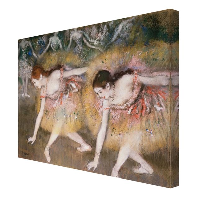 Print on canvas - Edgar Degas - Dancers Bending Down