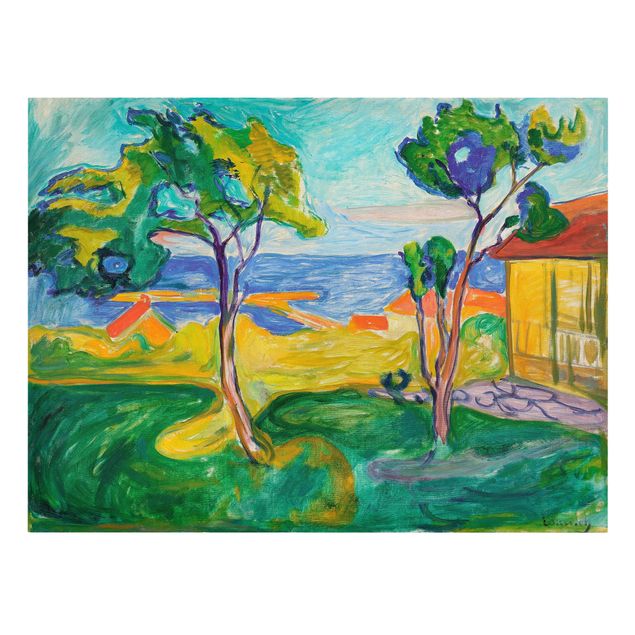 Print on canvas - Edvard Munch - The Garden In Åsgårdstrand