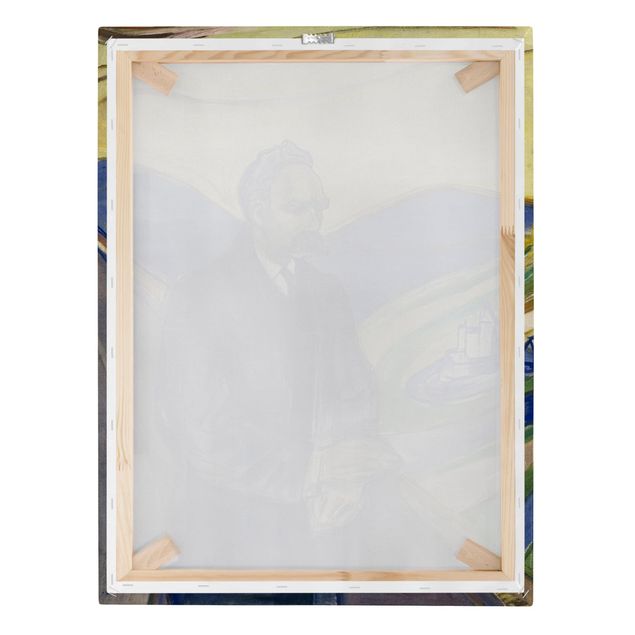 Print on canvas - Edvard Munch - Portrait of Friedrich Nietzsche