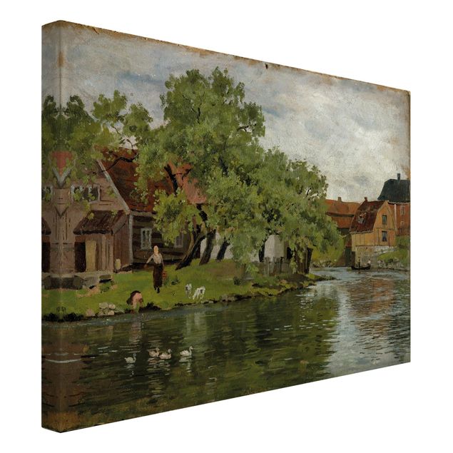 Print on canvas - Edvard Munch - Scene On River Akerselven