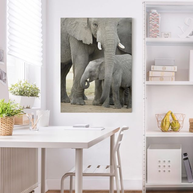 Print on canvas - Elephant Love