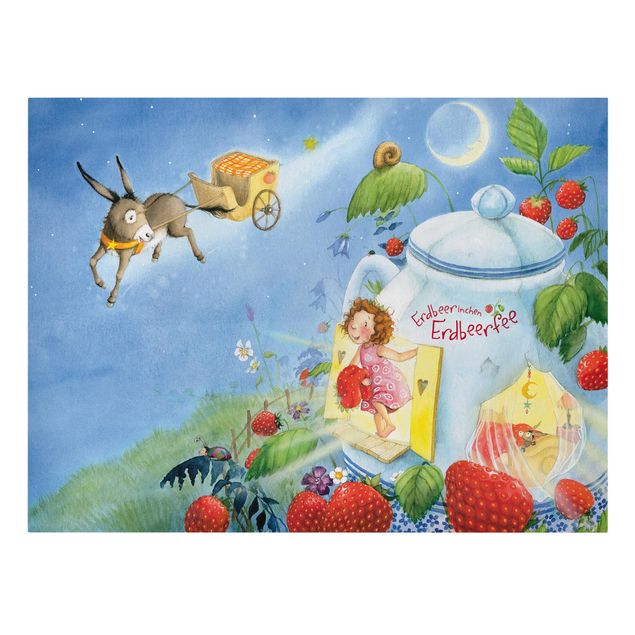 Print on canvas - Little Strawberry Strawberry Fairy - Donkey Casimir