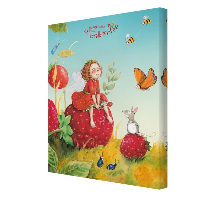 Print on canvas - Little Strawberry Strawberry Fairy - Enchanting