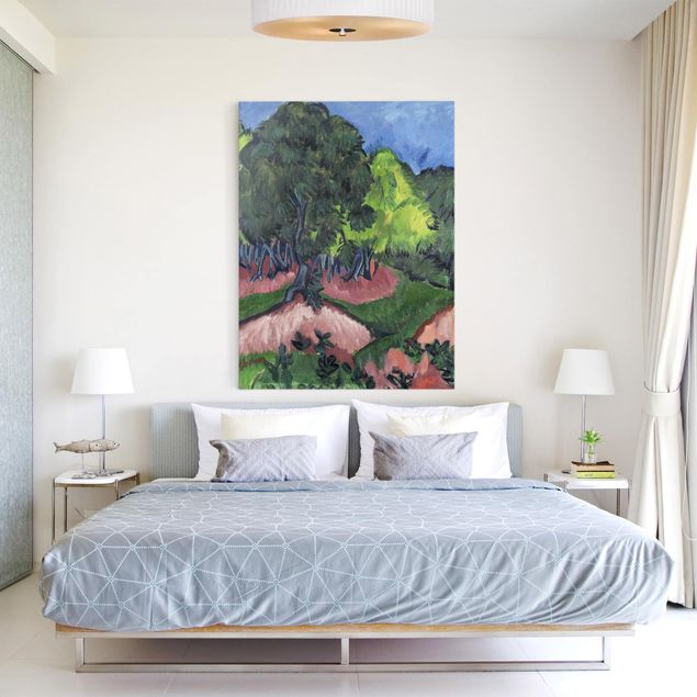 Print on canvas - Ernst Ludwig Kirchner - Landscape with Chestnut Tree