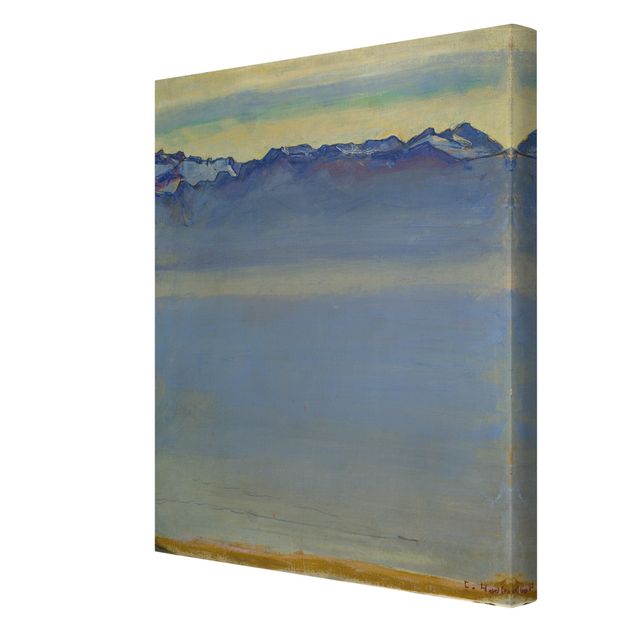 Print on canvas - Ferdinand Hodler - Lake Geneva with Savoyer Alps