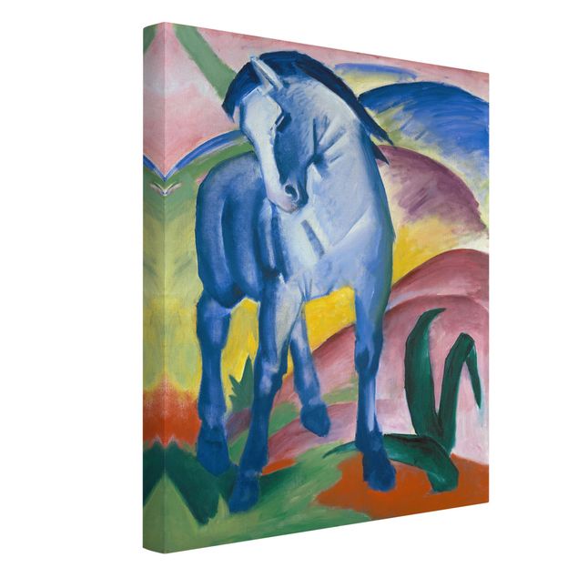 Print on canvas - Franz Marc - Blue Horse I