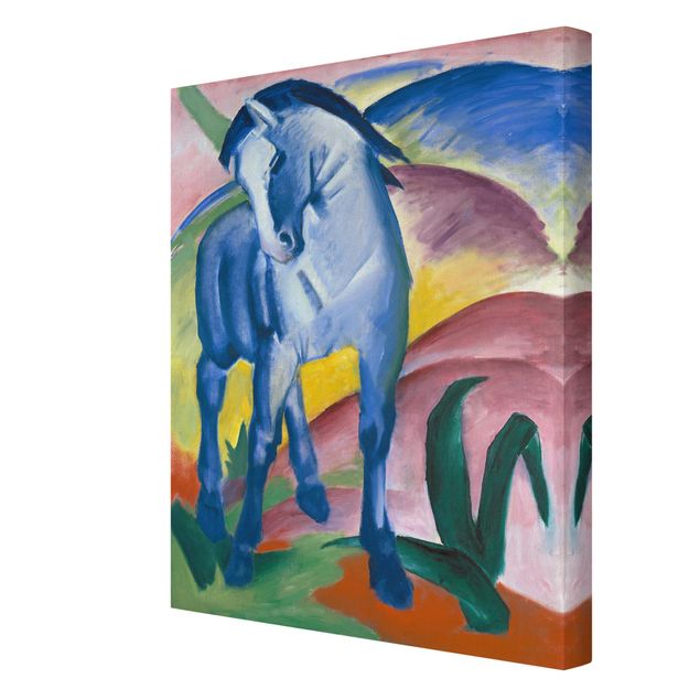 Print on canvas - Franz Marc - Blue Horse I