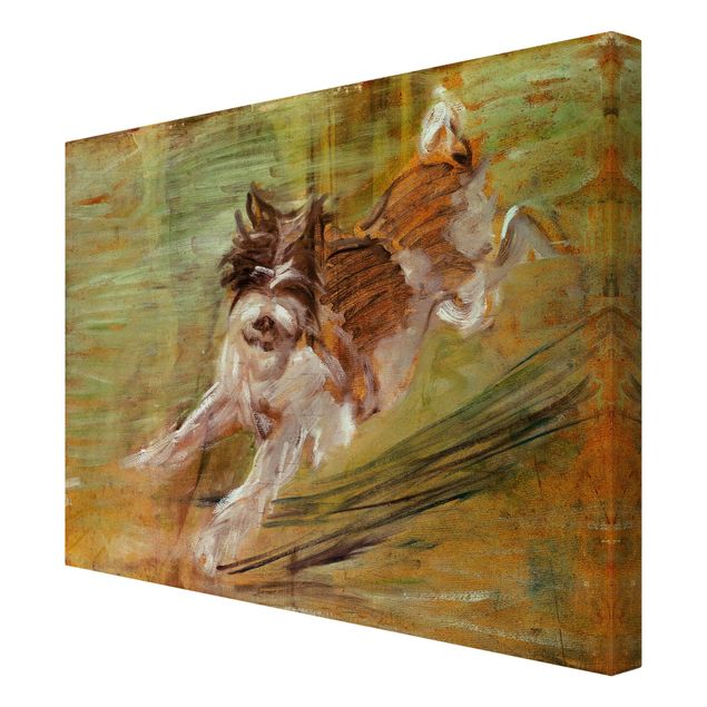 Print on canvas - Franz Marc - Jumping Dog