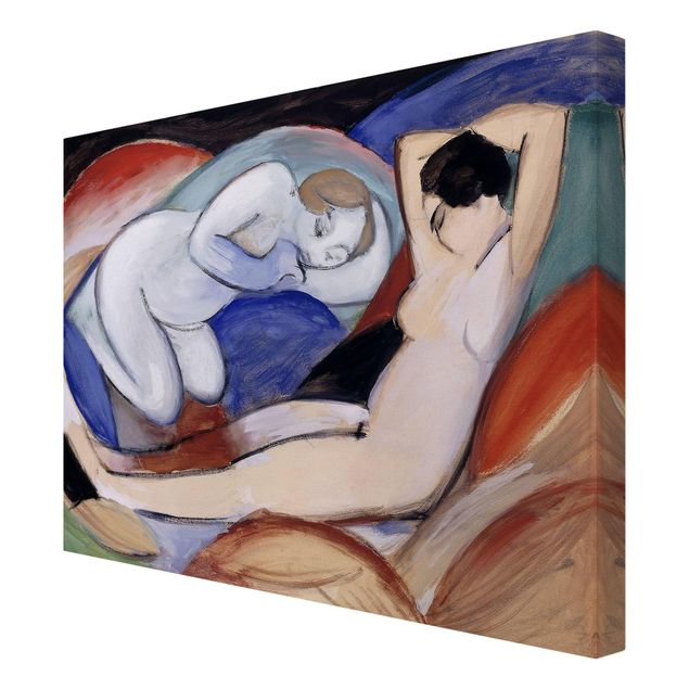 Print on canvas - Franz Marc - Two Acts
