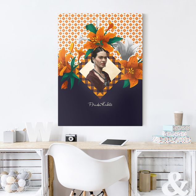 Print on canvas - Frida Kahlo - Lilies