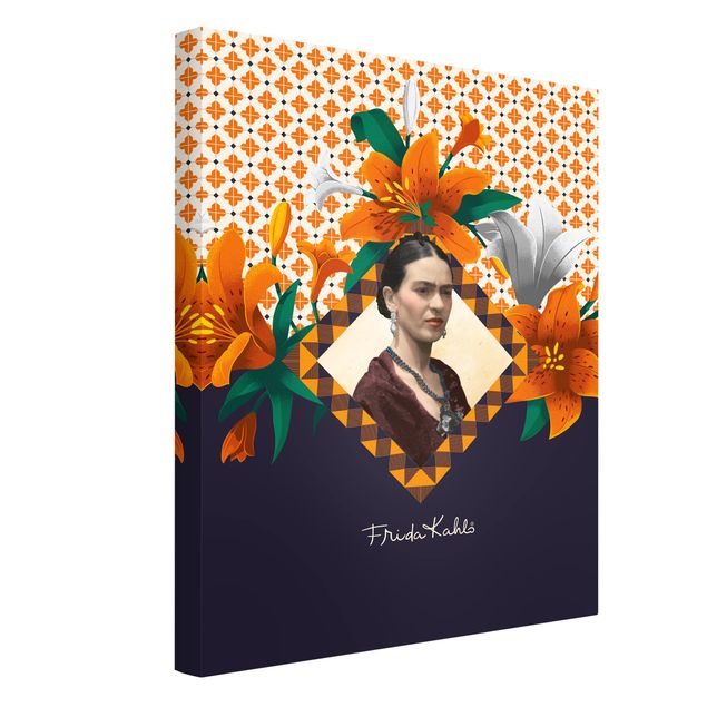 Print on canvas - Frida Kahlo - Lilies