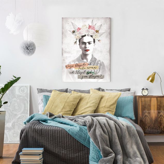 Print on canvas - Frida Kahlo - A quote