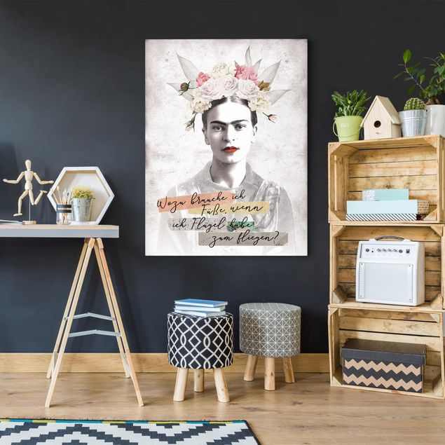 Print on canvas - Frida Kahlo - A quote