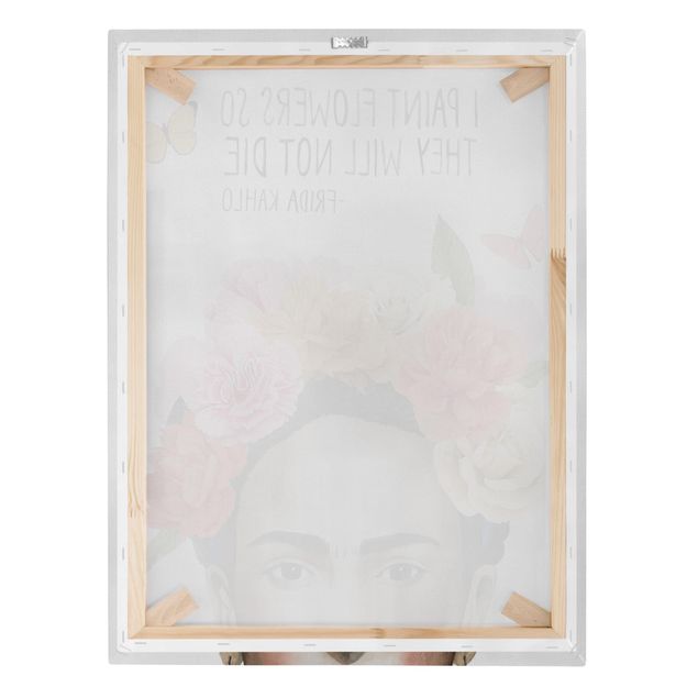 Print on canvas - Frida's Thoughts - Flowers