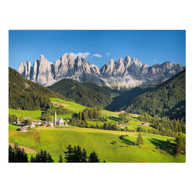 Print on canvas - Odle In South Tyrol
