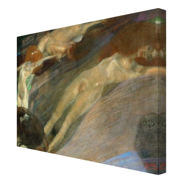 Print on canvas - Gustav Klimt - Moving Water