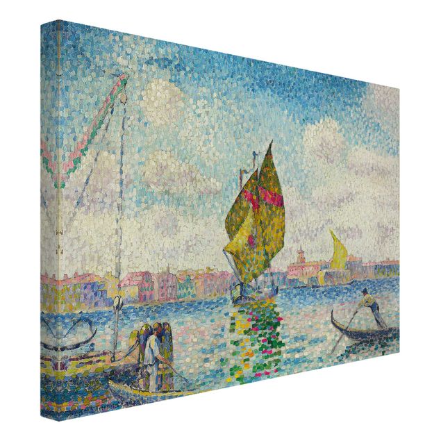 Print on canvas - Henri Edmond Cross - Sailboats On Giudecca Or Venice, Marine