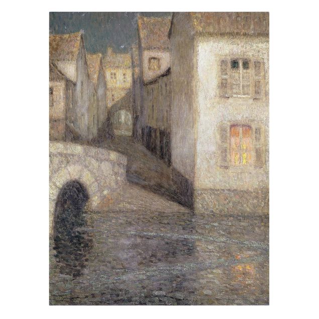 Print on canvas - Henri Le Sidaner - The House by the River, Chartres