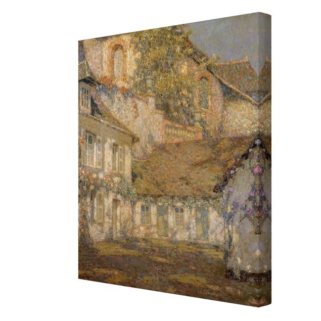 Print on canvas - Henri Le Sidaner - Houses at the Foot of the Church