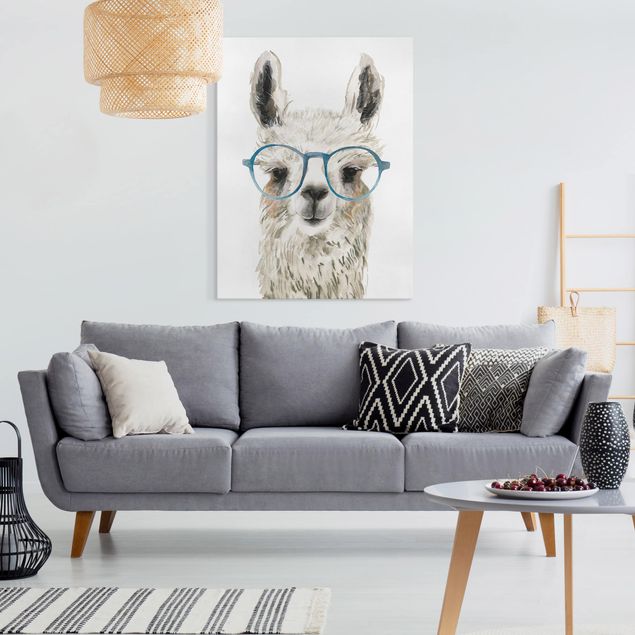 Print on canvas - Hip Lama With Glasses III