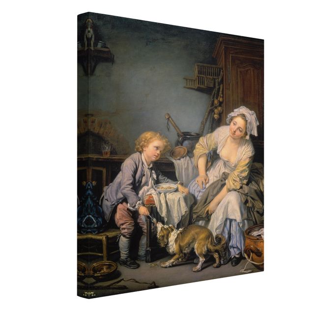 Print on canvas - Jean Baptiste Greuze - The Spoiled Child
