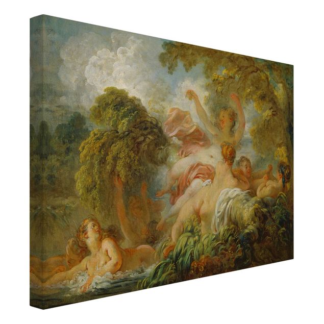 Print on canvas - Jean Honoré Fragonard - Bathing Girls