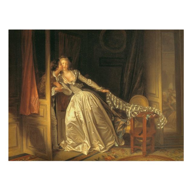 Print on canvas - Jean Honoré Fragonard - The Stolen Kiss