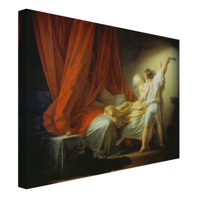 Print on canvas - Jean Honoré Fragonard - The Bolt