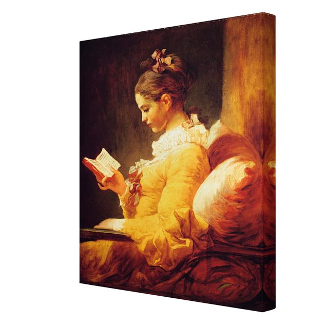 Print on canvas - Jean Honoré Fragonard - Young Girl Reading