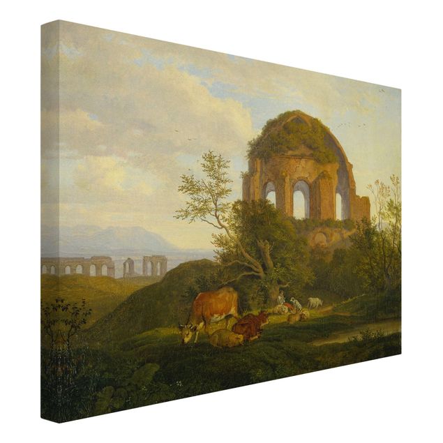 Print on canvas - Ludwig Richter - The Temple Of Minerva