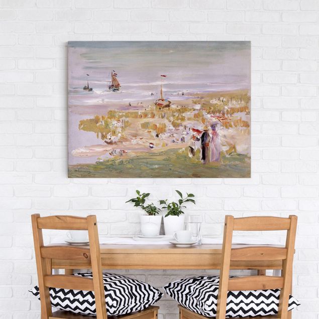 Print on canvas - Max Liebermann - The Beach, Scheveningen