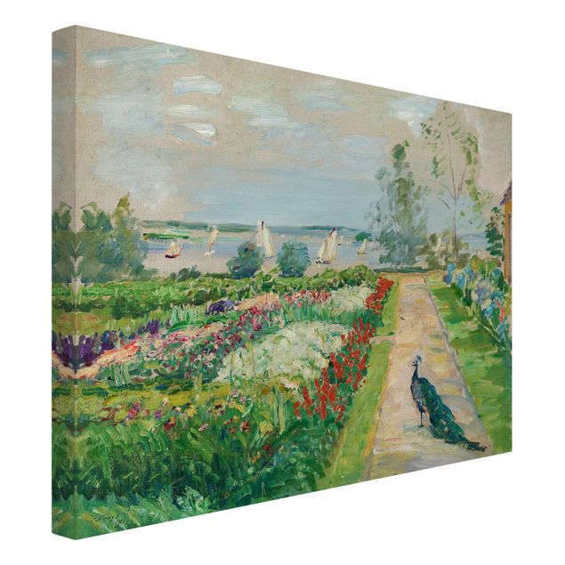 Print on canvas - Max Slevogt - Flower Garden In New-Cladow