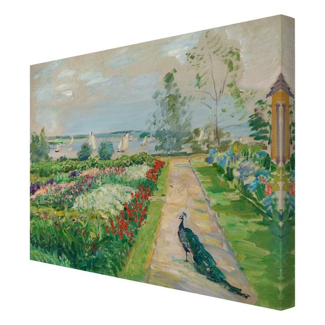 Print on canvas - Max Slevogt - Flower Garden In New-Cladow