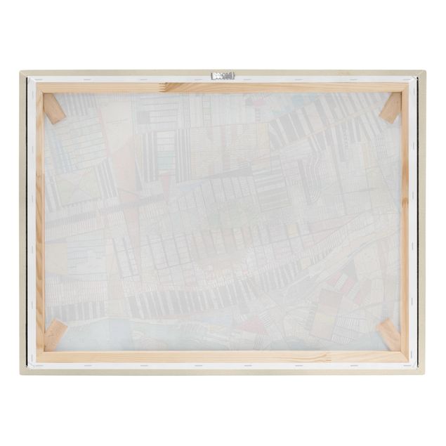 Print on canvas - Modern Map Of Montreal