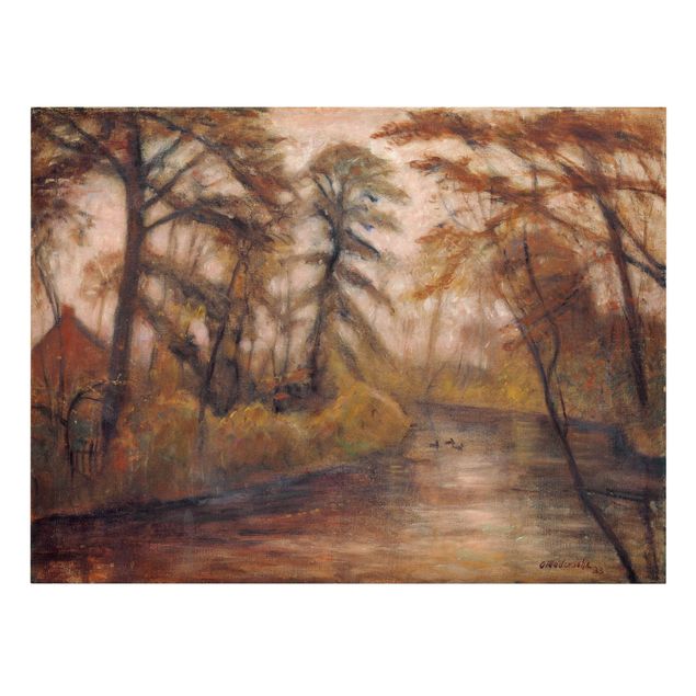 Print on canvas - Otto Modersohn - Dusk (Autumn At The Wümme)