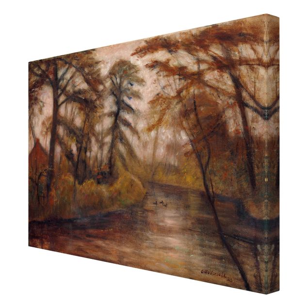 Print on canvas - Otto Modersohn - Dusk (Autumn At The Wümme)