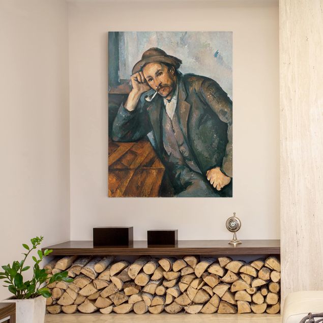 Print on canvas - Paul Cézanne - The Pipe Smoker