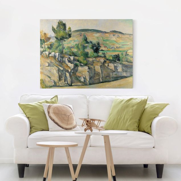 Print on canvas - Paul Cézanne - Hillside In Provence