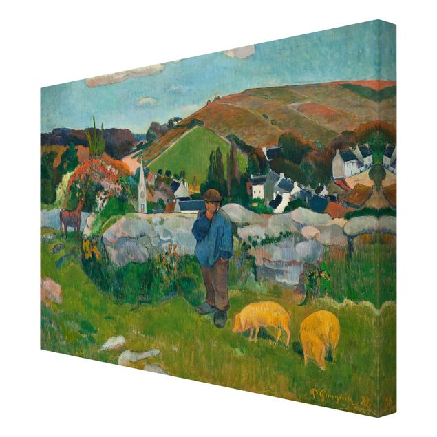 Print on canvas - Paul Gauguin - The Swineherd