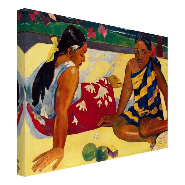 Print on canvas - Paul Gauguin - Parau Api (Two Women Of Tahiti)