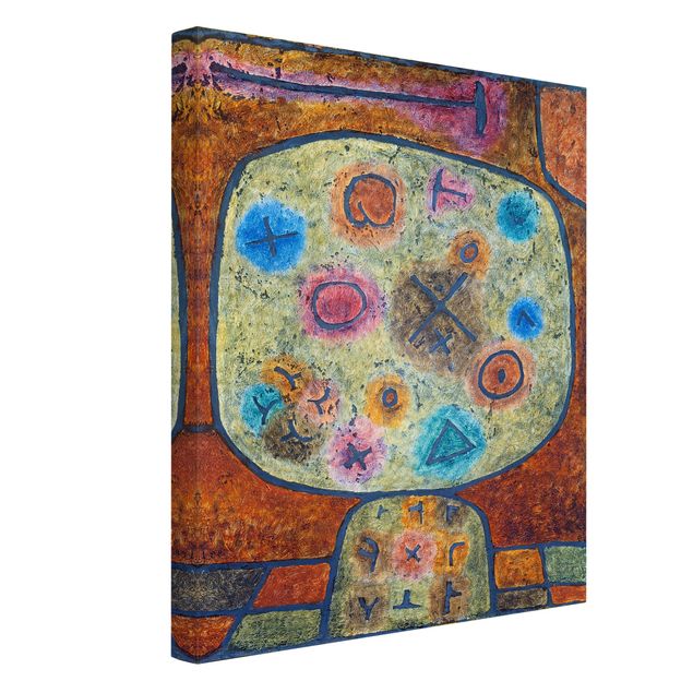 Print on canvas - Paul Klee - Flowers in Stone