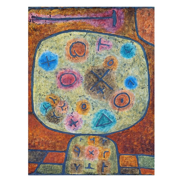 Print on canvas - Paul Klee - Flowers in Stone