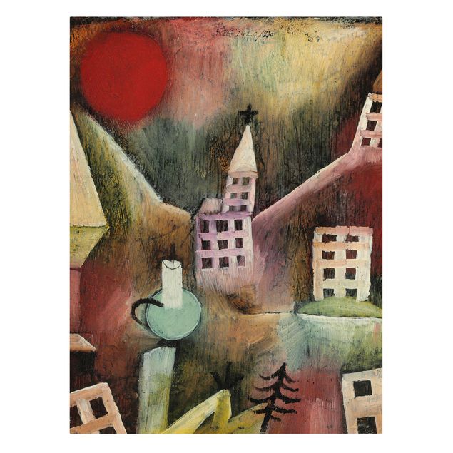 Print on canvas - Paul Klee - Destroyed Village