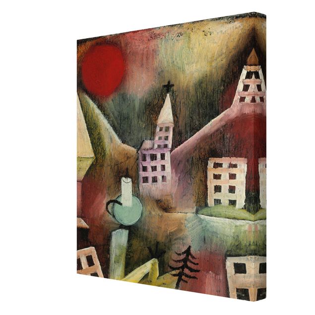 Print on canvas - Paul Klee - Destroyed Village