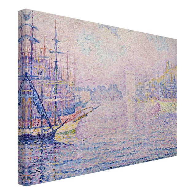 Print on canvas - Paul Signac - The Port Of Marseille, Morning Mist