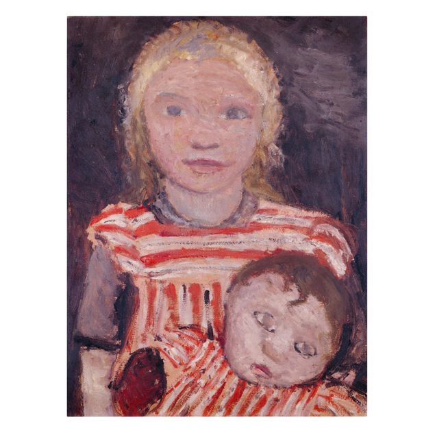 Print on canvas - Paula Modersohn-Becker - Girl with Doll