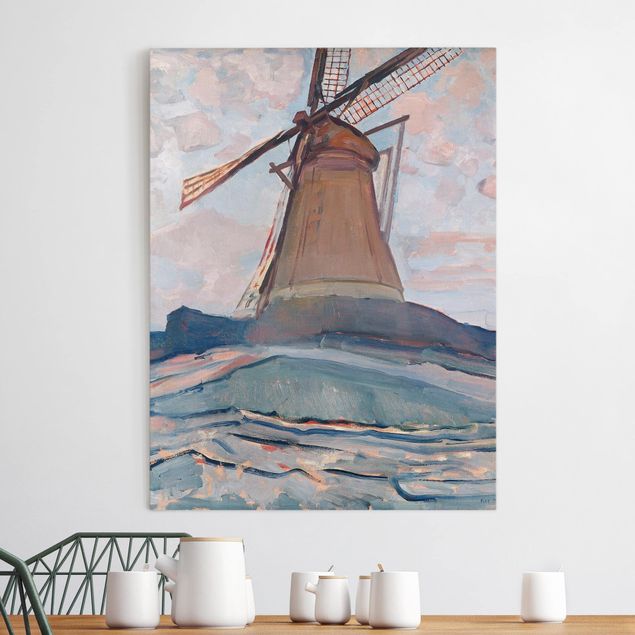 Print on canvas - Piet Mondrian - Windmill